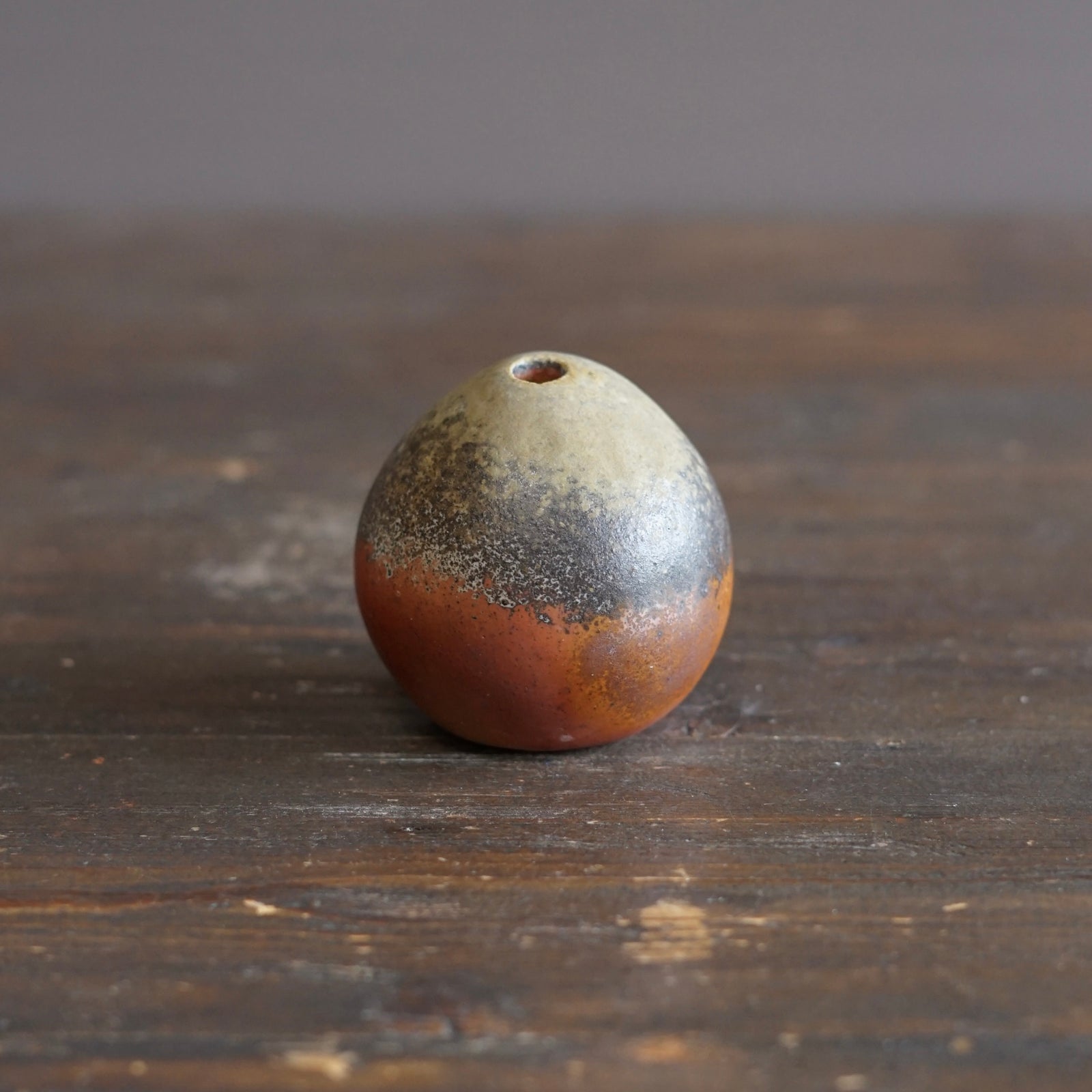Wood Fired Seed Pod Bud Vase #KY250E