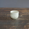 Carved White Sake Cup #LK755C