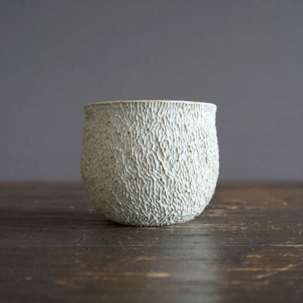 Carved White Bowl #LK759