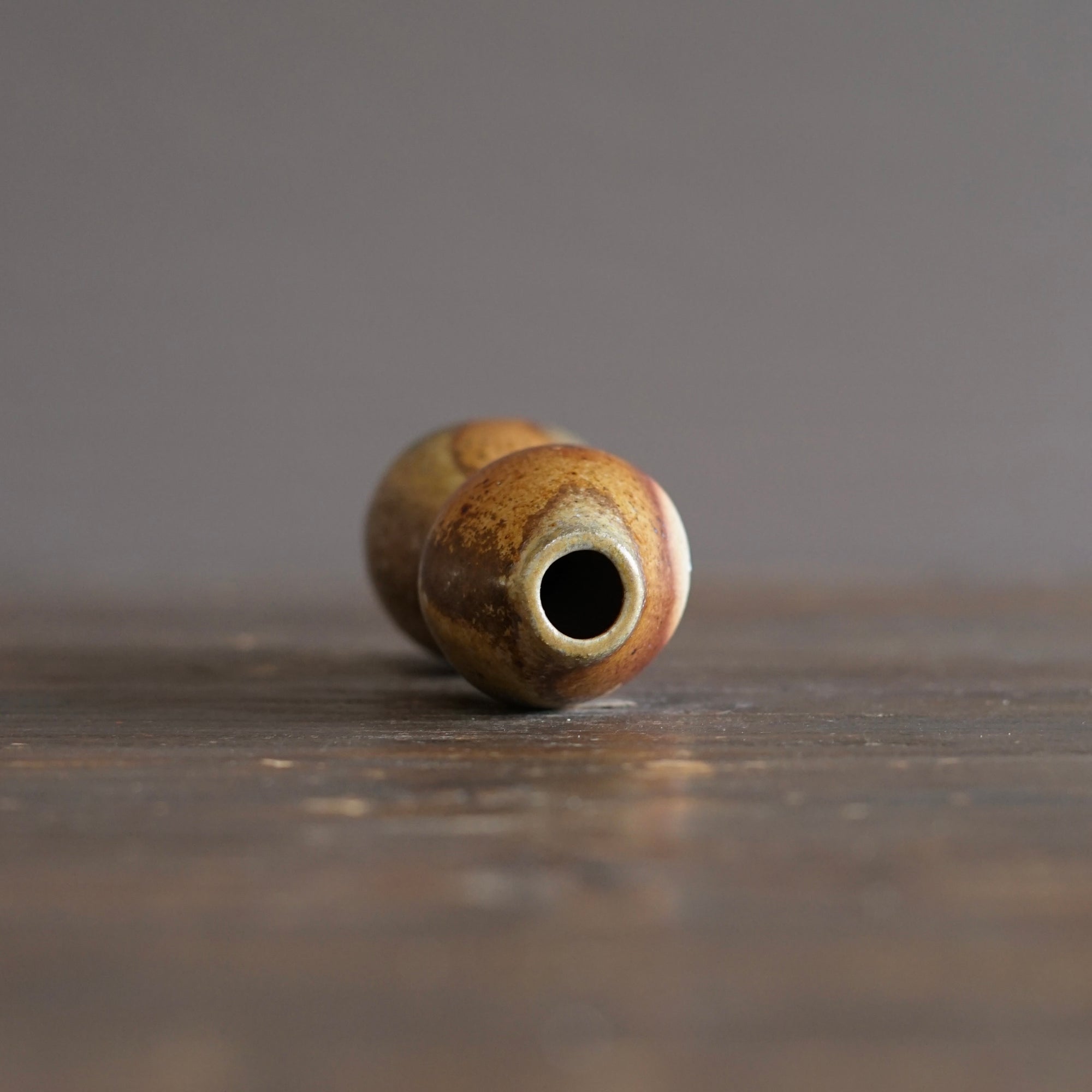 Wood Fired Seed Pod Flower Vase #KY247