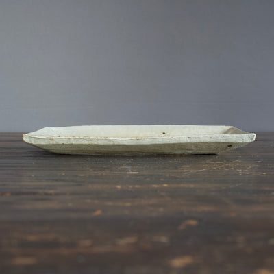 Ash Glazed Rectangular Plate by Atsushi Ogata #NN251C