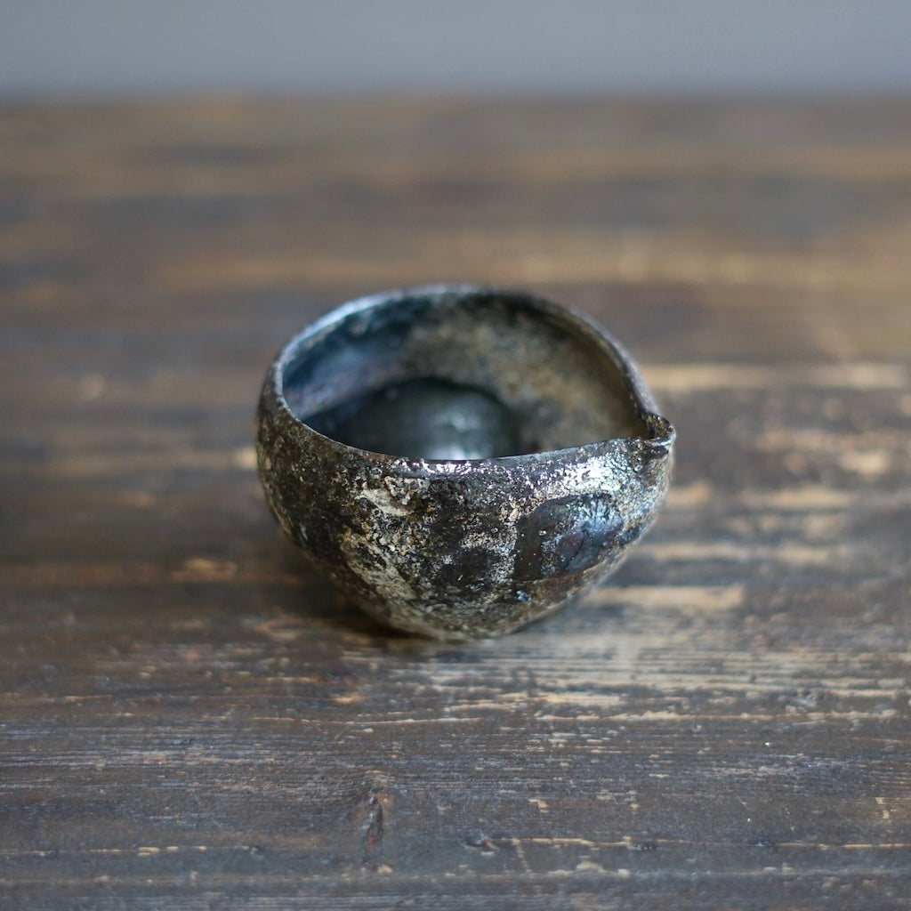 Gyokkaku Mashira Raku Spouted Bowl #AK59C