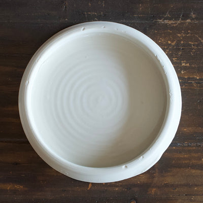 White Porcelain Flat Plate #HN1-3