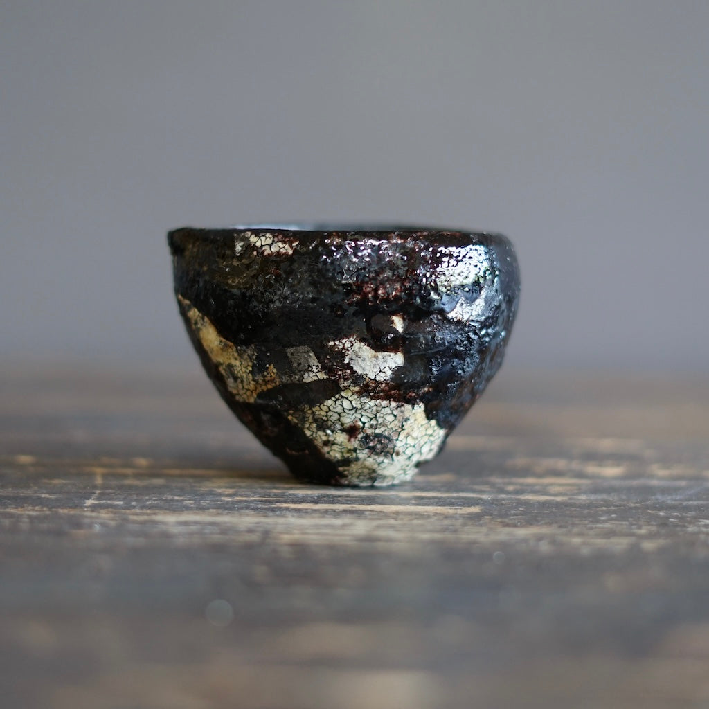 Gyokkaku Mashira Raku Spouted Bowl #AK59G