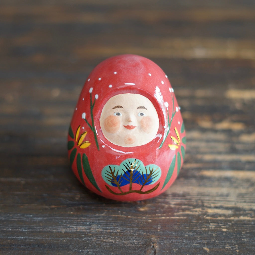 DARUMA Doll Red Good Luck Holidays #OKA14