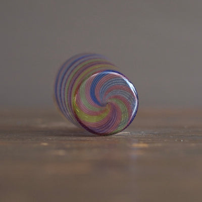 Twisted Rainbow Glass Cane Tumbler #NS35
