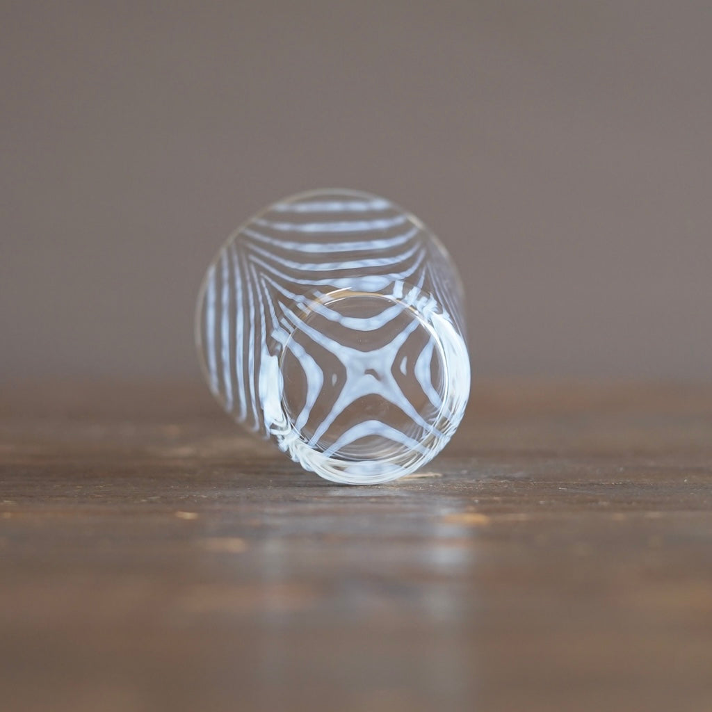 Scallop Pattern Glass Tumbler #TR68