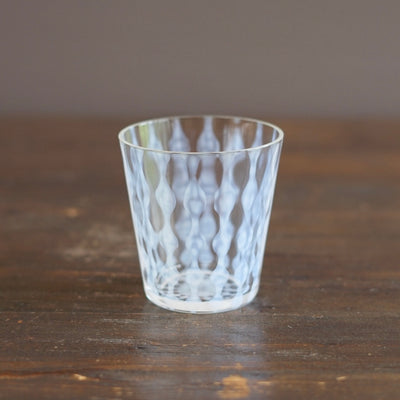 Rain Streaks Pattern Glass Tumbler #TR67