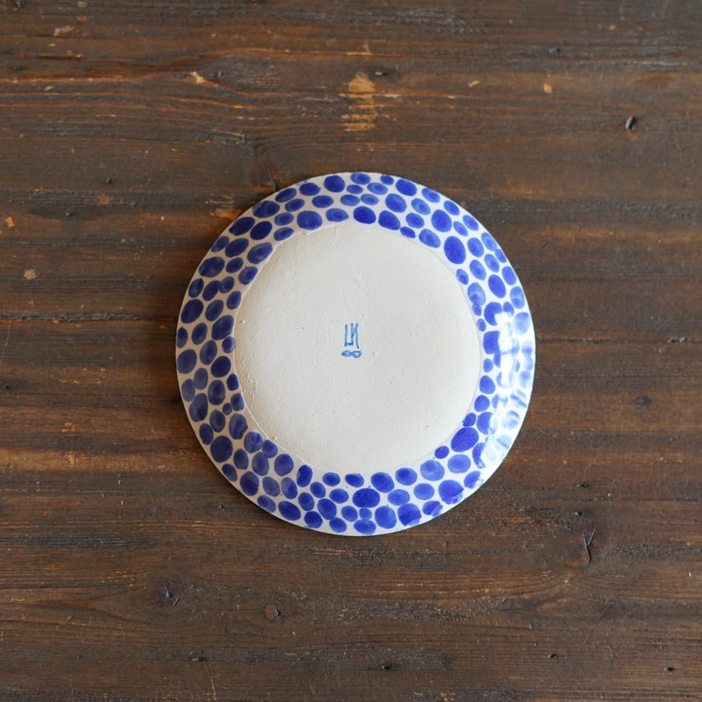 Blue Dots Small Plate #LK902B