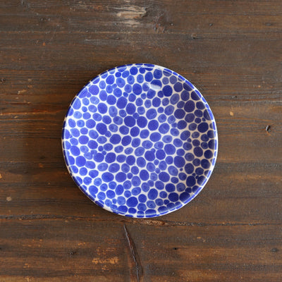 Blue Dots Small Plate #LK902C