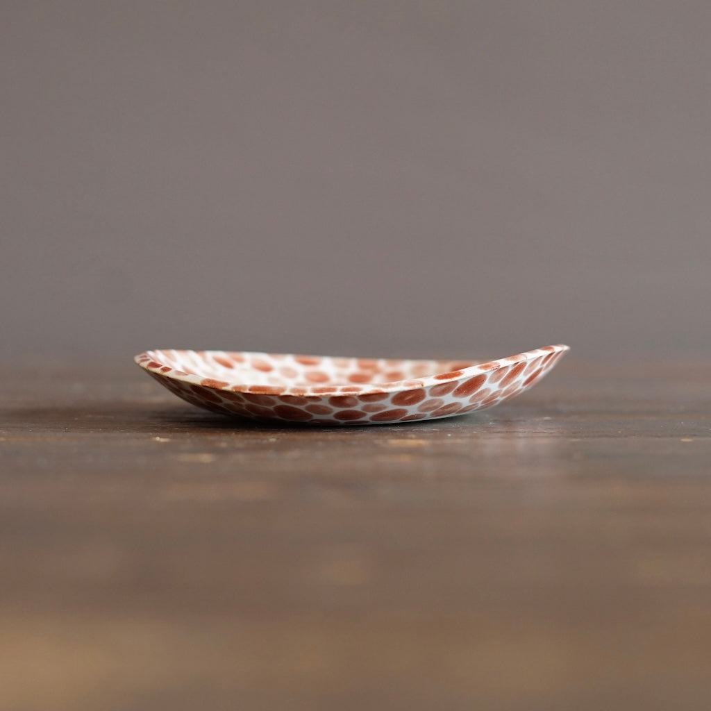 Red Dots Small Plate #LK903A