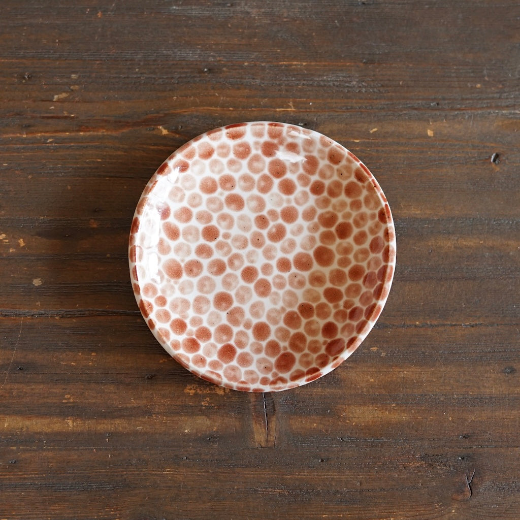 Red Dots Small Plate #LK903A