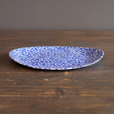 Blue Dots Serving Plate #LK905B