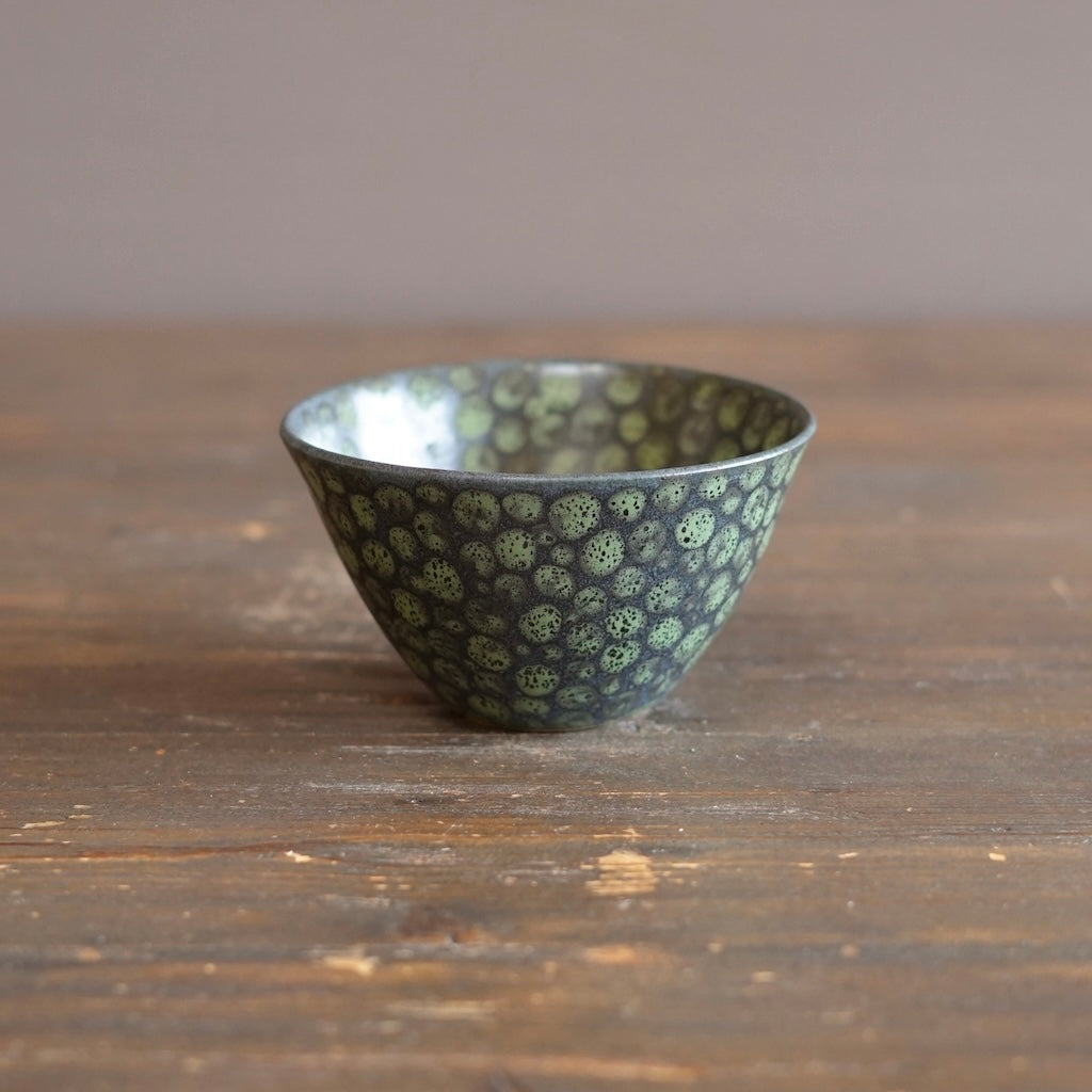Green Dots Small Bowl #LK910A