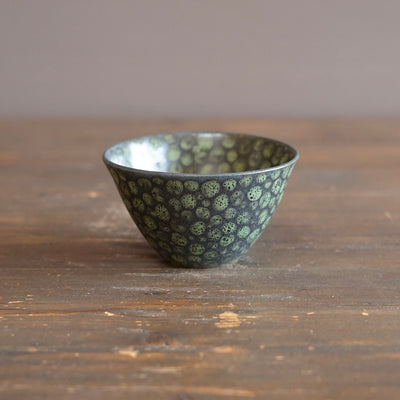 Green Dots Small Bowl #LK910A