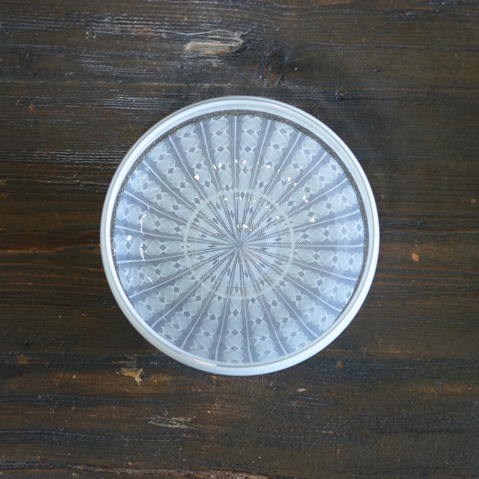 White Lace Tea Ceremony Bowl #NS16