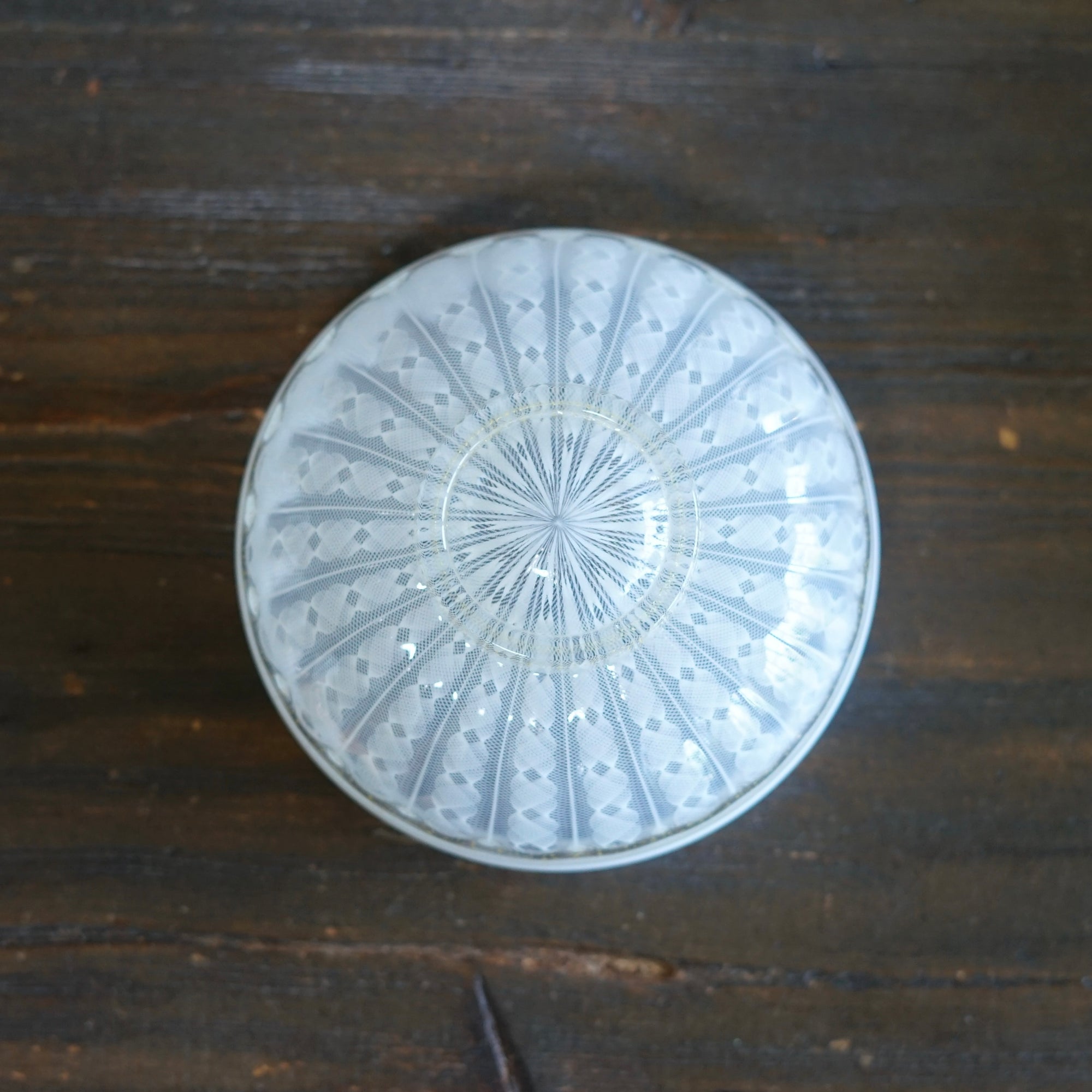 White Lace Tea Ceremony Bowl #NS16