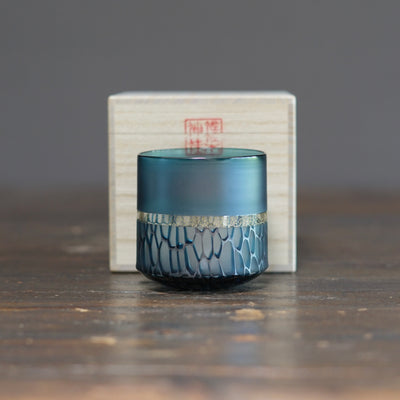 Multifaceted Teal Murrini GUINOMI Sake Cup #NS20