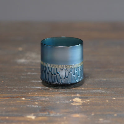 Multifaceted Teal Murrini GUINOMI Sake Cup #NS20