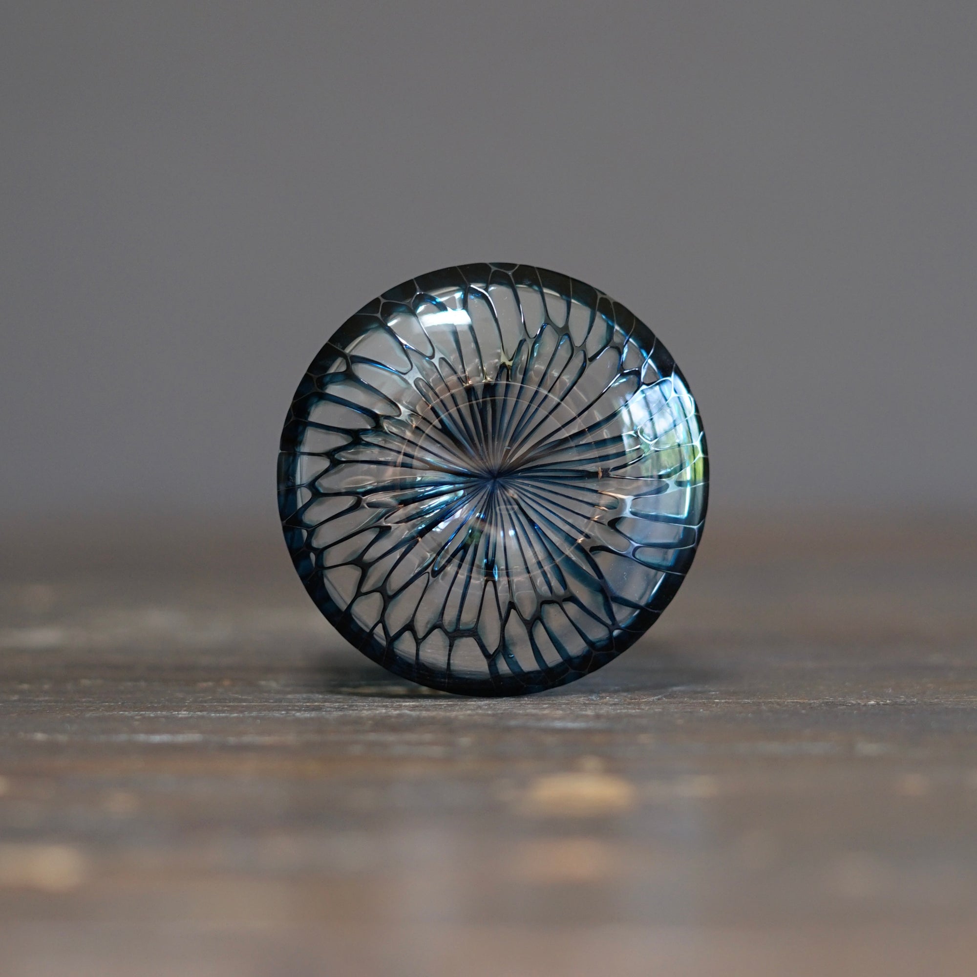 Multifaceted Teal Murrini GUINOMI Sake Cup #NS20