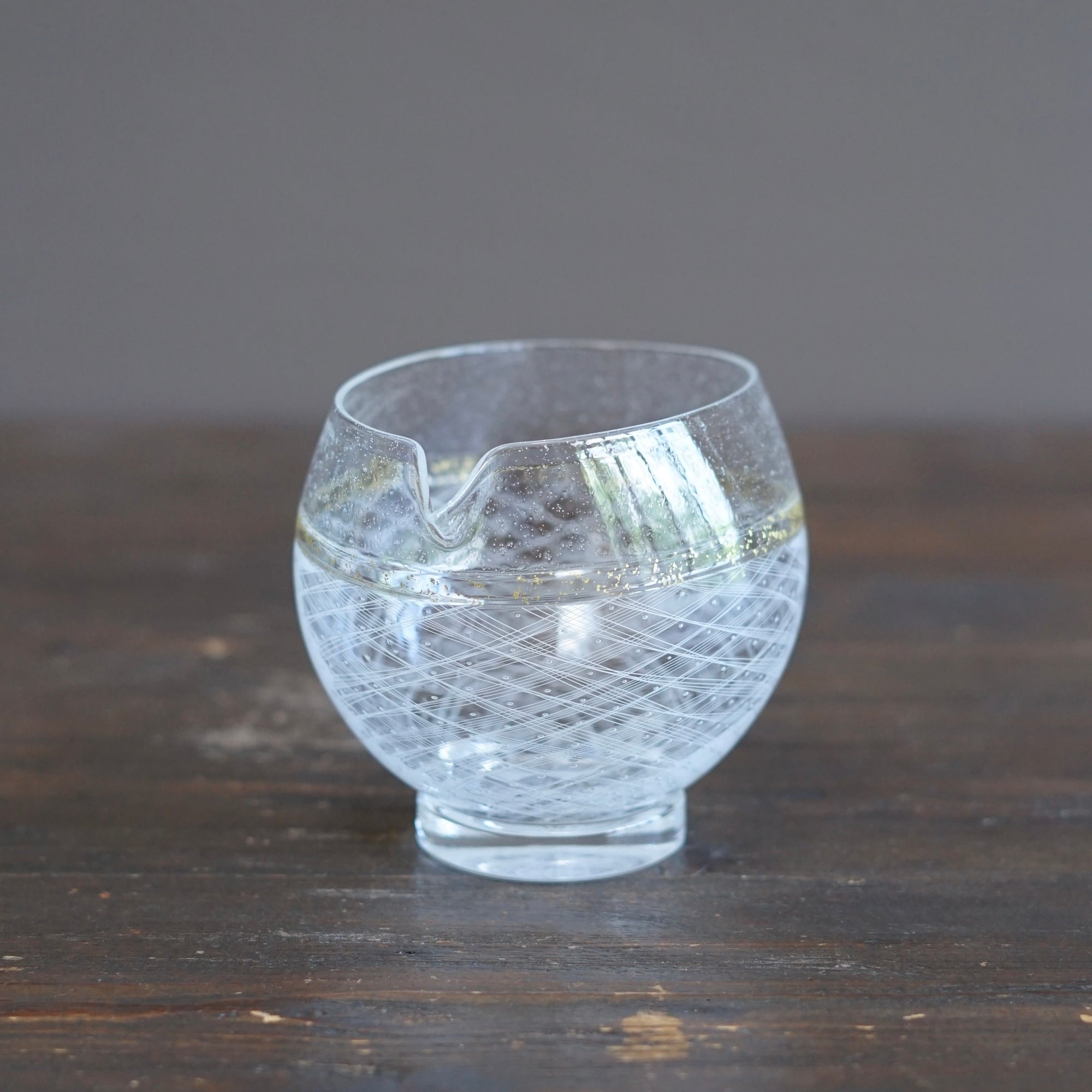 White Reticello Spouted Bowl #NS25