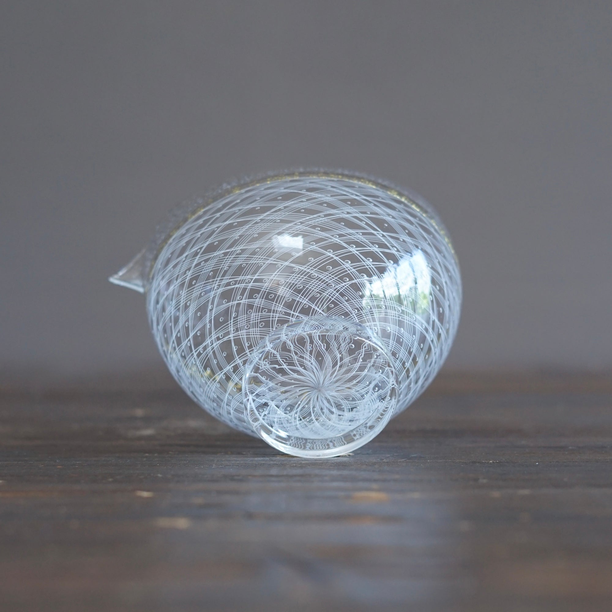 White Reticello Spouted Bowl #NS25