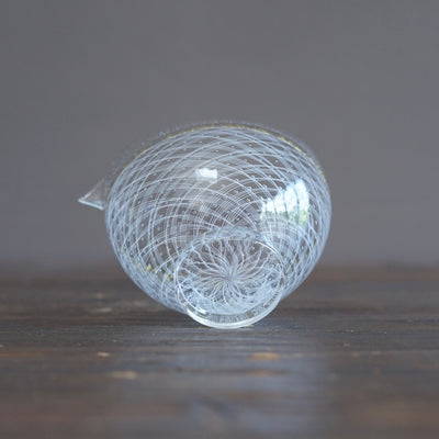 White Reticello Spouted Bowl #NS25