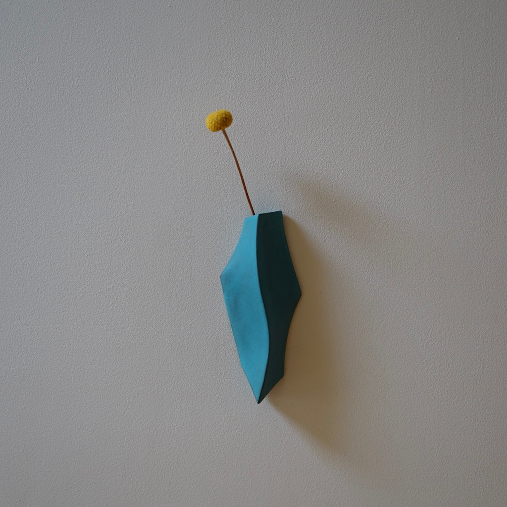 Blue Wall Vase #KT136