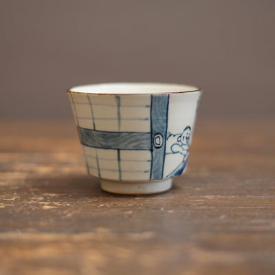 NAGASHI SOUMEN Blue & White Soba Cup #MA156C