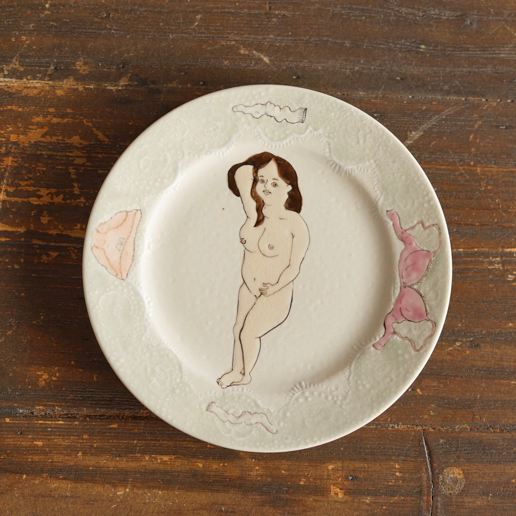 Naked Woman Plate #MA151A