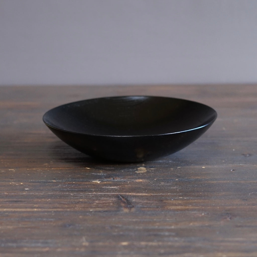 Black Japanese Zelkova Serving Bowl #F41-9