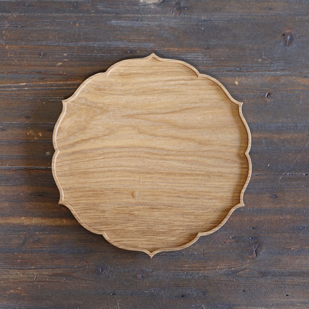 Scalloped Tea Tray #F21-119-02