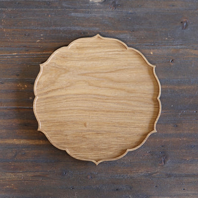 Scalloped Tea Tray #F21-119-02