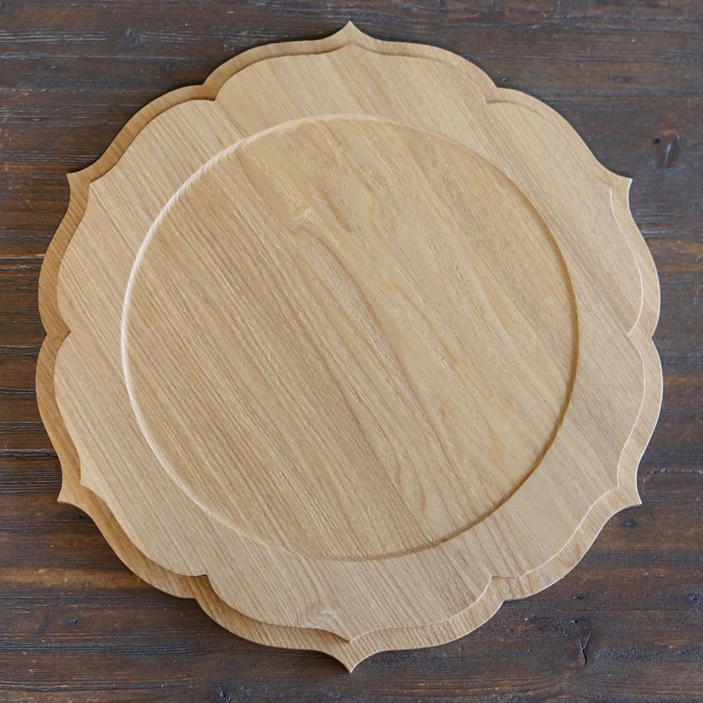 Large Scalloped Tray #F21-119-01D