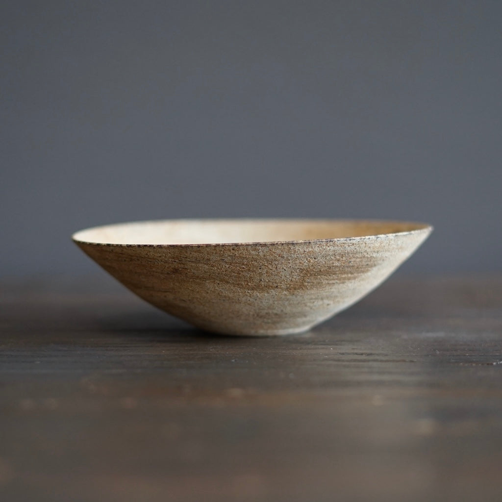 Milk Tea Color Shallow Bowl #AK23D