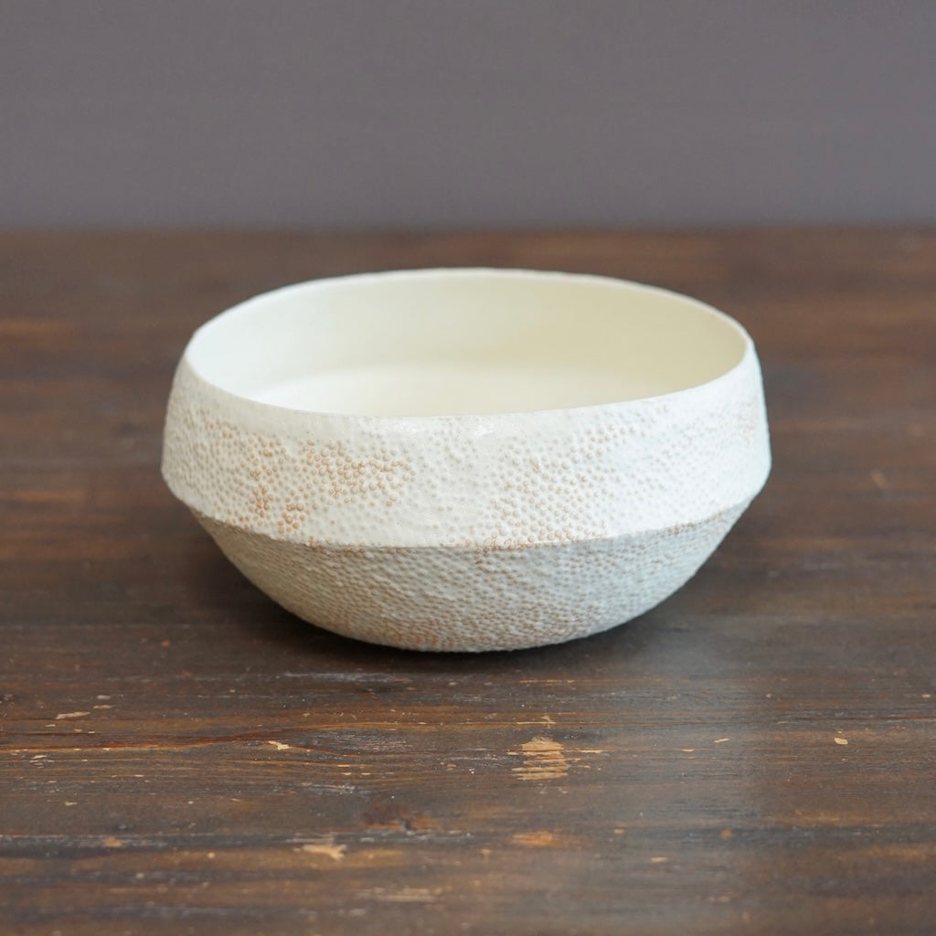 White Caviar Rimmed Bowl #LK922C