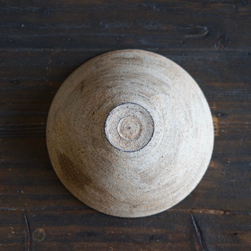 Milk Tea Color Shallow Bowl #AK23D