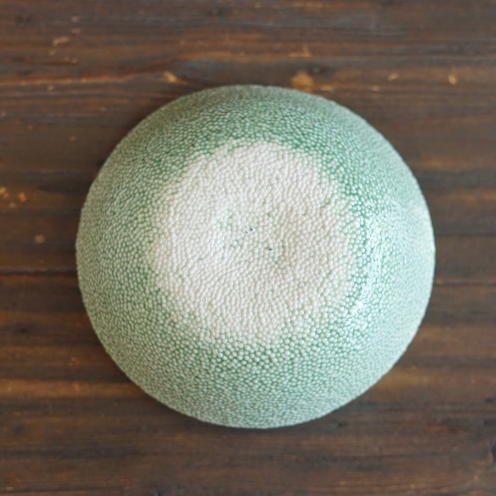 Green Caviar Rimmed Bowl #LK922E