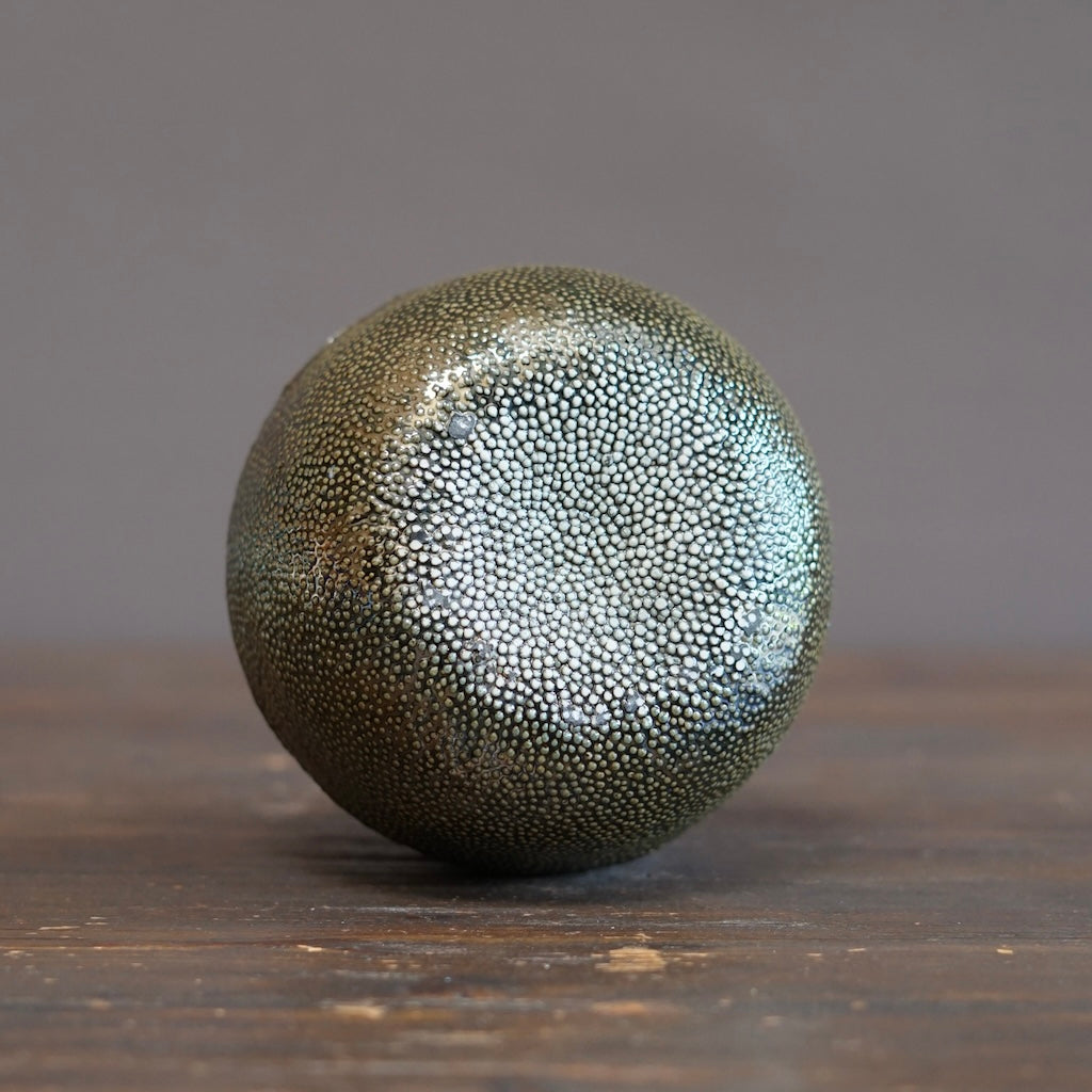 Metallic Caviar Globe Vase #LK924A