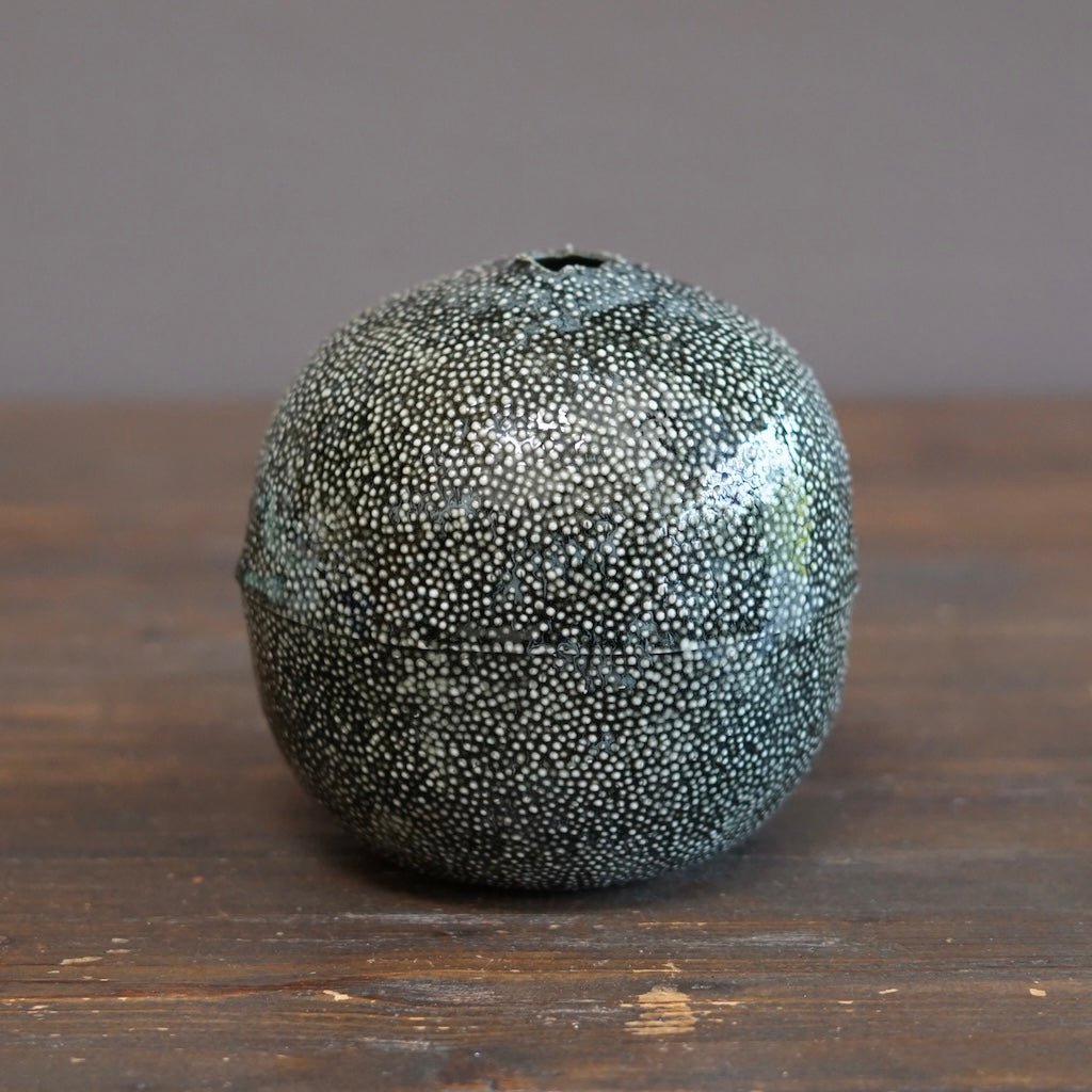 Black Caviar Globe Vase #LK924B
