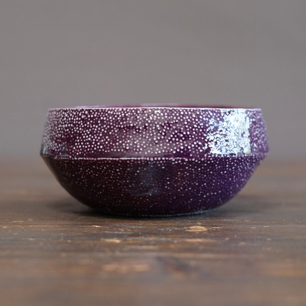 Purple Caviar Rimmed Bowl #LK922A