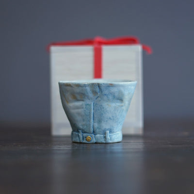 Denim Skirt GUINOMI Sake Cup #MA158B