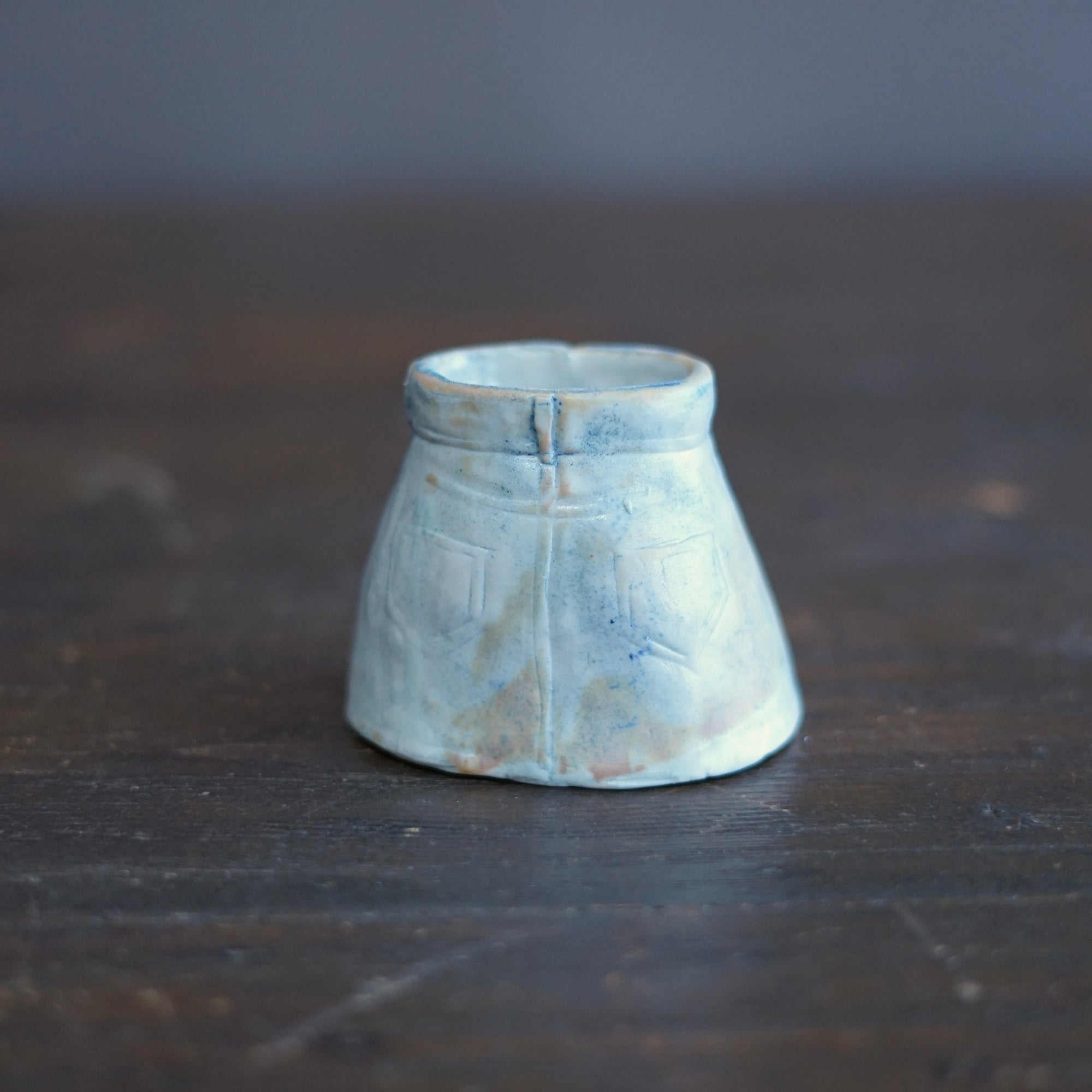 Denim Skirt GUINOMI Sake Cup #MA158B