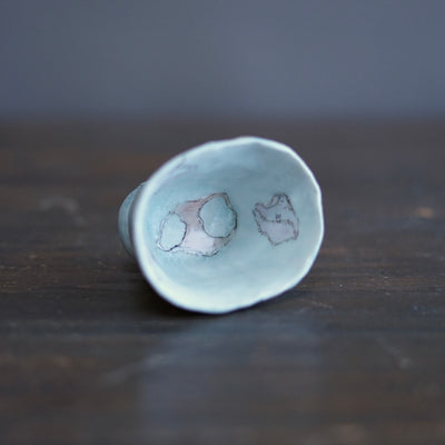 Denim Skirt GUINOMI Sake Cup #MA158B