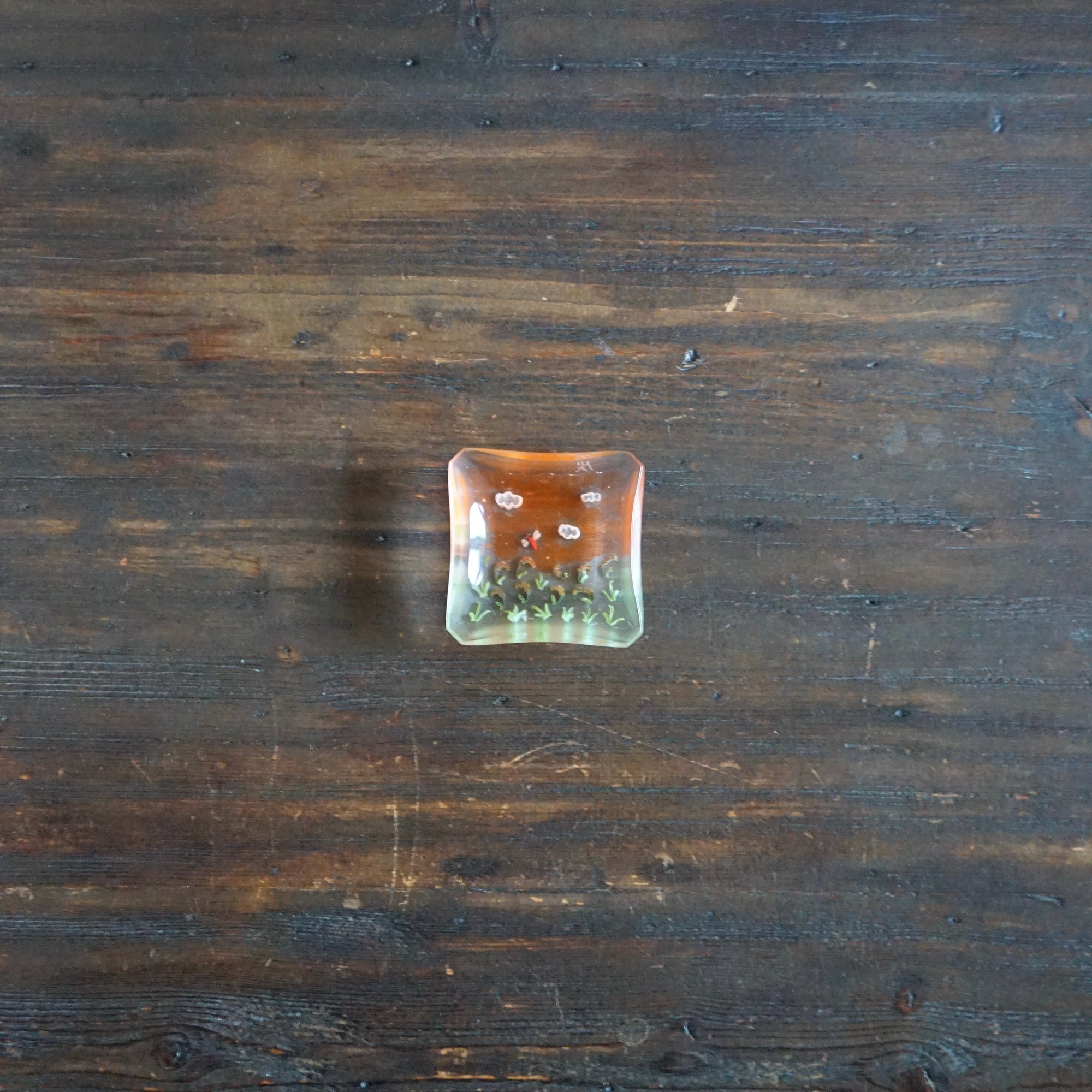 Rice Fields Murrini Tiny Plate #MM46D