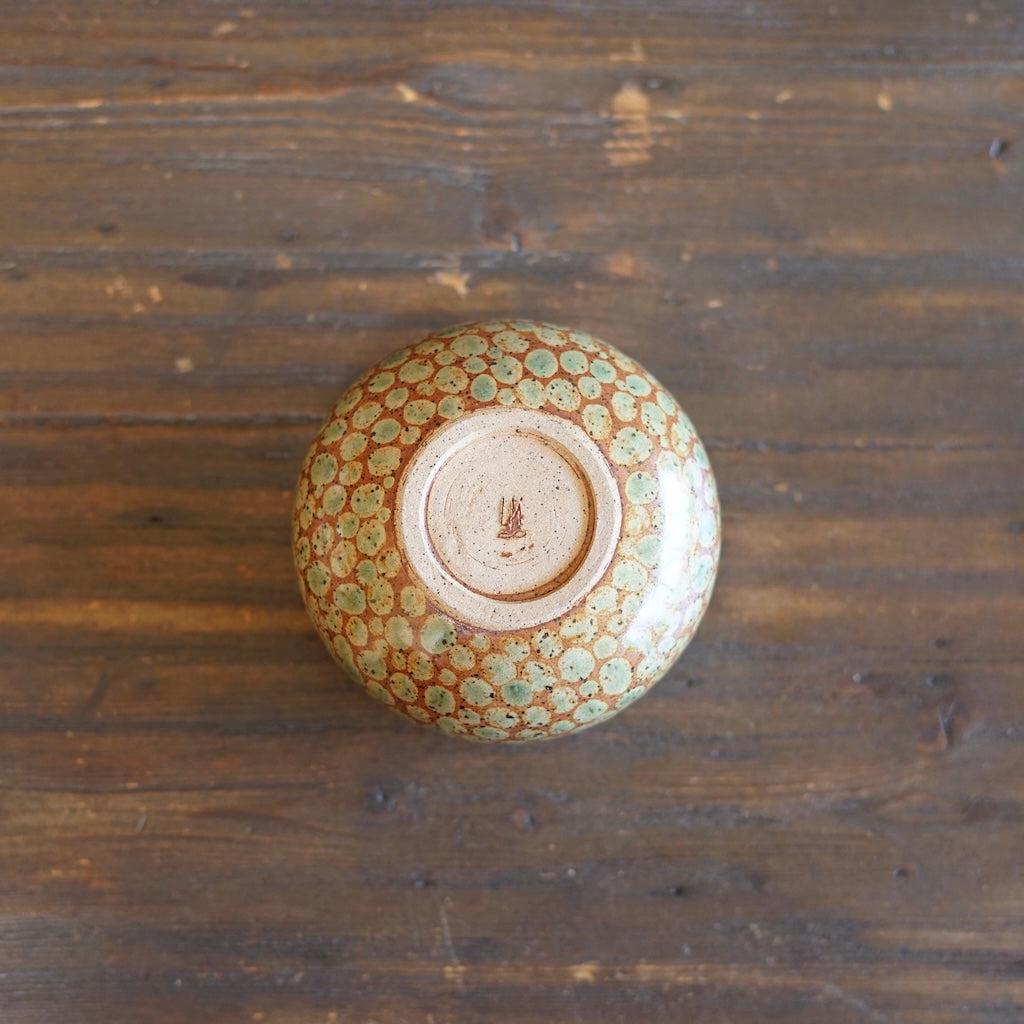Autumn Dots Large Round Bowl #LK909A