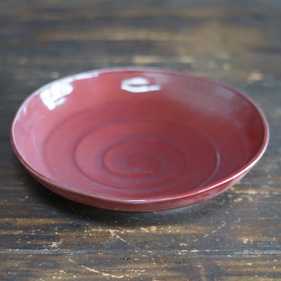 Red Spiral Plate #UM55