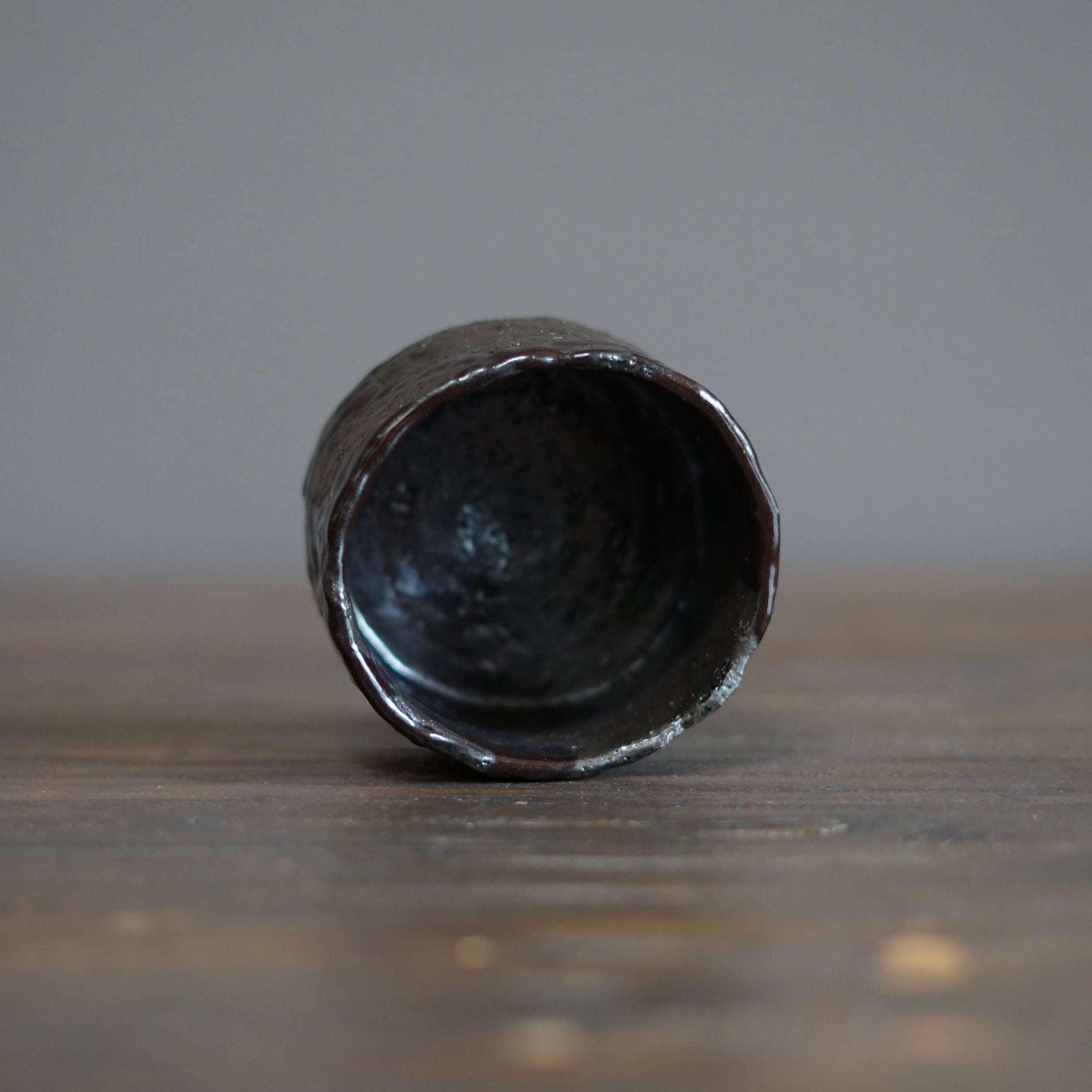 Black Luster Tea Bowl #HT462