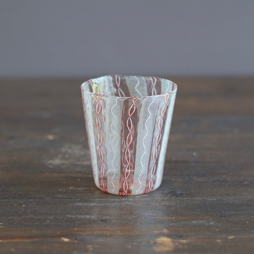Orange Lace Glass Tumbler #U26A