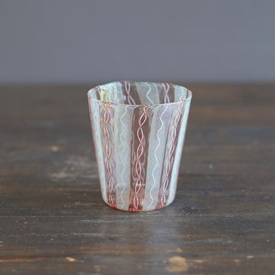 Orange Lace Glass Tumbler #U26A